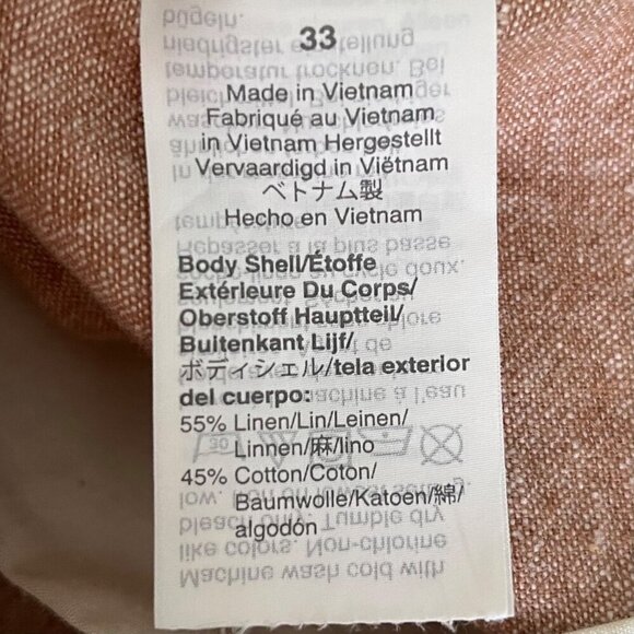 J Crew Mens Flat Front Gramercy Shorts Sz 33 Linen Cotton Lightweight Breathable - Picture 5 of 6